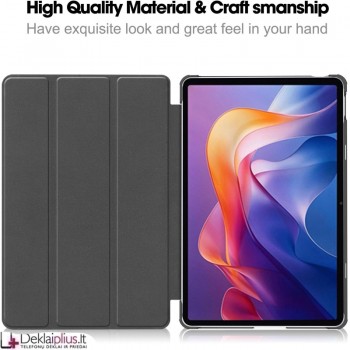 Dirbtinės odos atverčiamas dėklas -  juodas (Xiaomi Redmi Pad 2 (11)